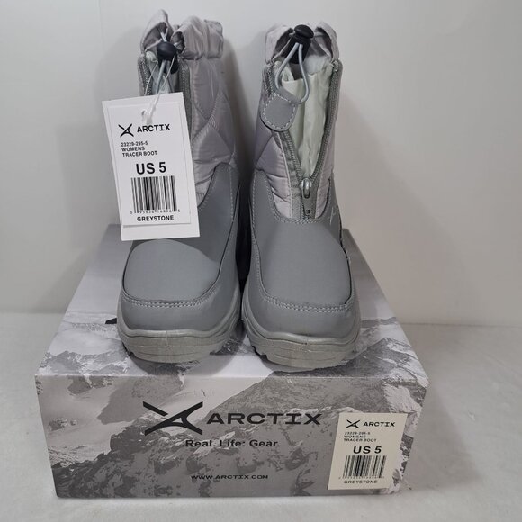 Arctix Women US 5 Tracer Winter Boot Greystone Water Resistant Insulated Warmth - Picture 4 of 9